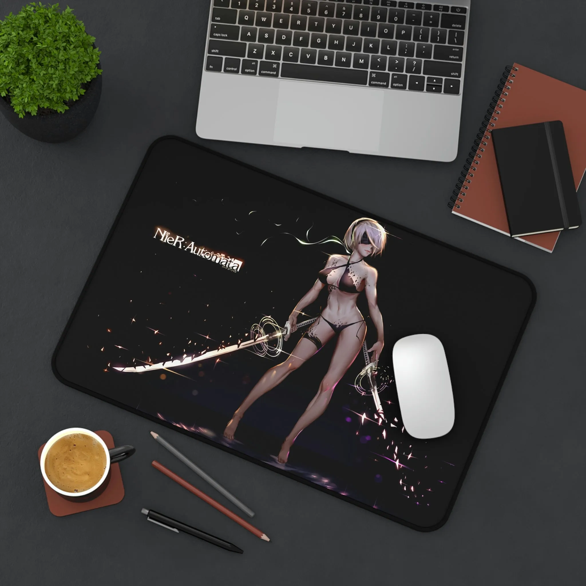 2B Sexy Bikini Katana Nier Automata Mousepad - Non Slip Desk Mat