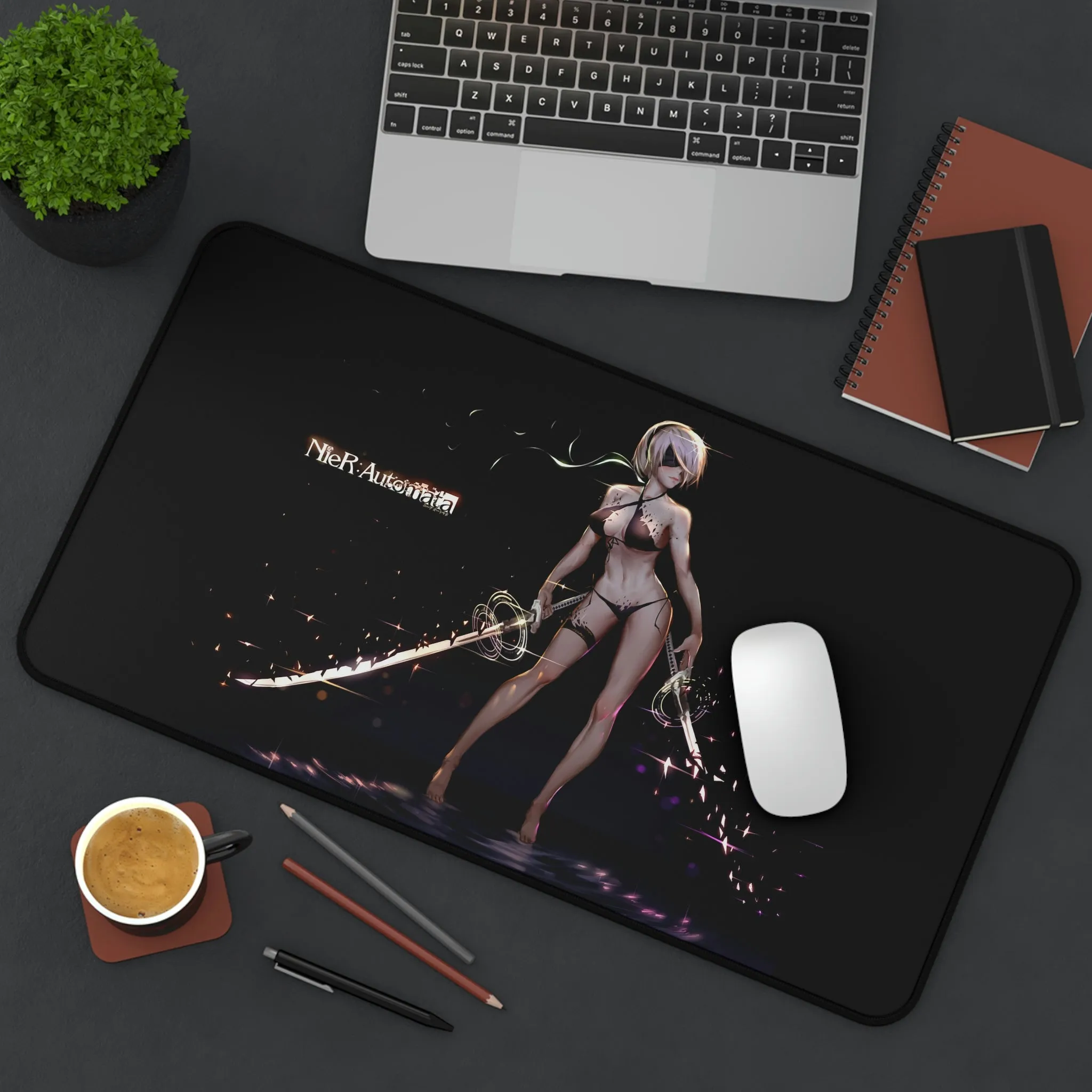 2B Sexy Bikini Katana Nier Automata Mousepad - Non Slip Desk Mat