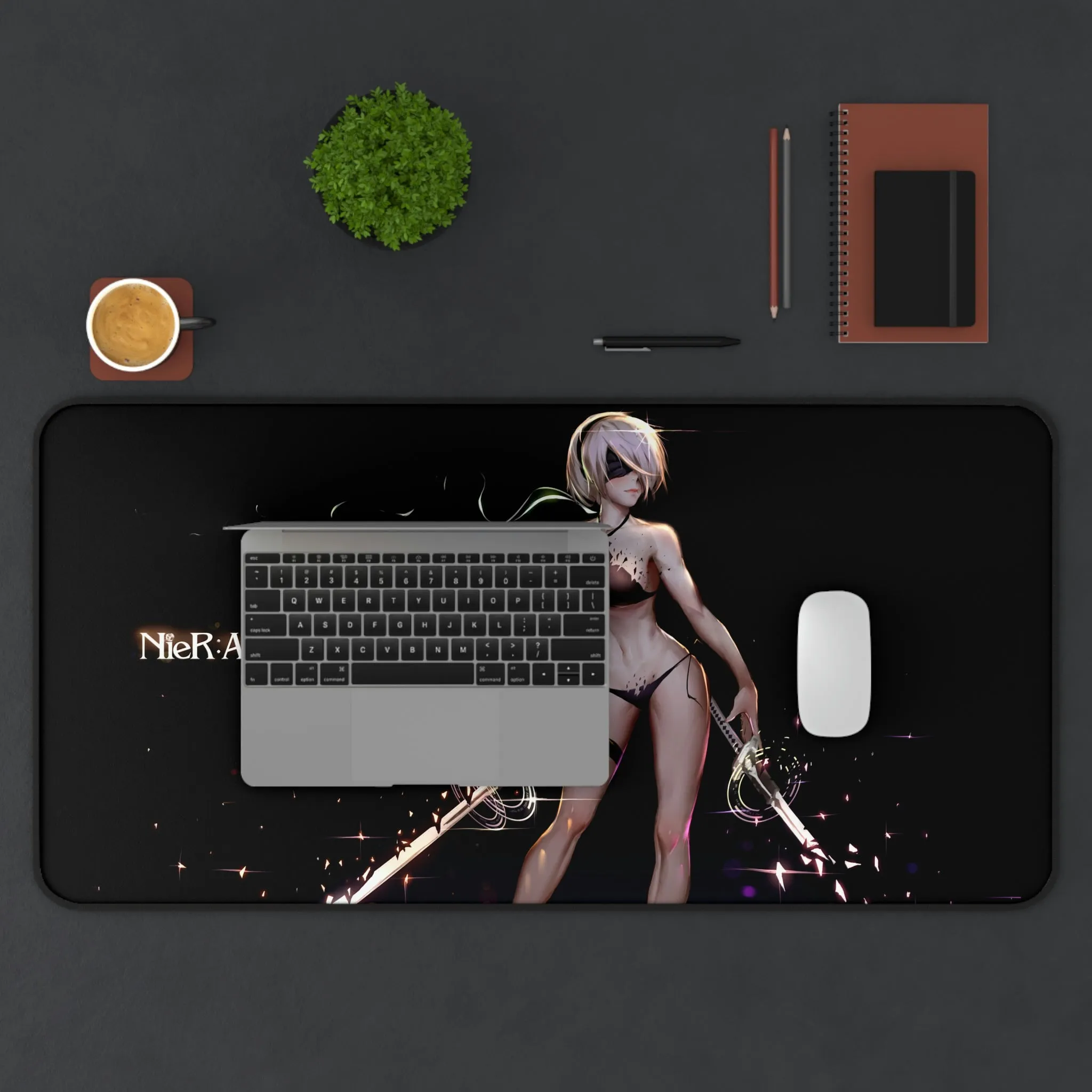 2B Sexy Bikini Katana Nier Automata Mousepad - Non Slip Desk Mat