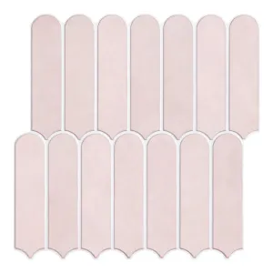 3D Blush Pink Fish Scale Peel and Stick Wall Tile
