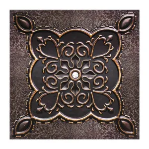3D Brown Vintage Pattern Peel and Stick Wall Tile