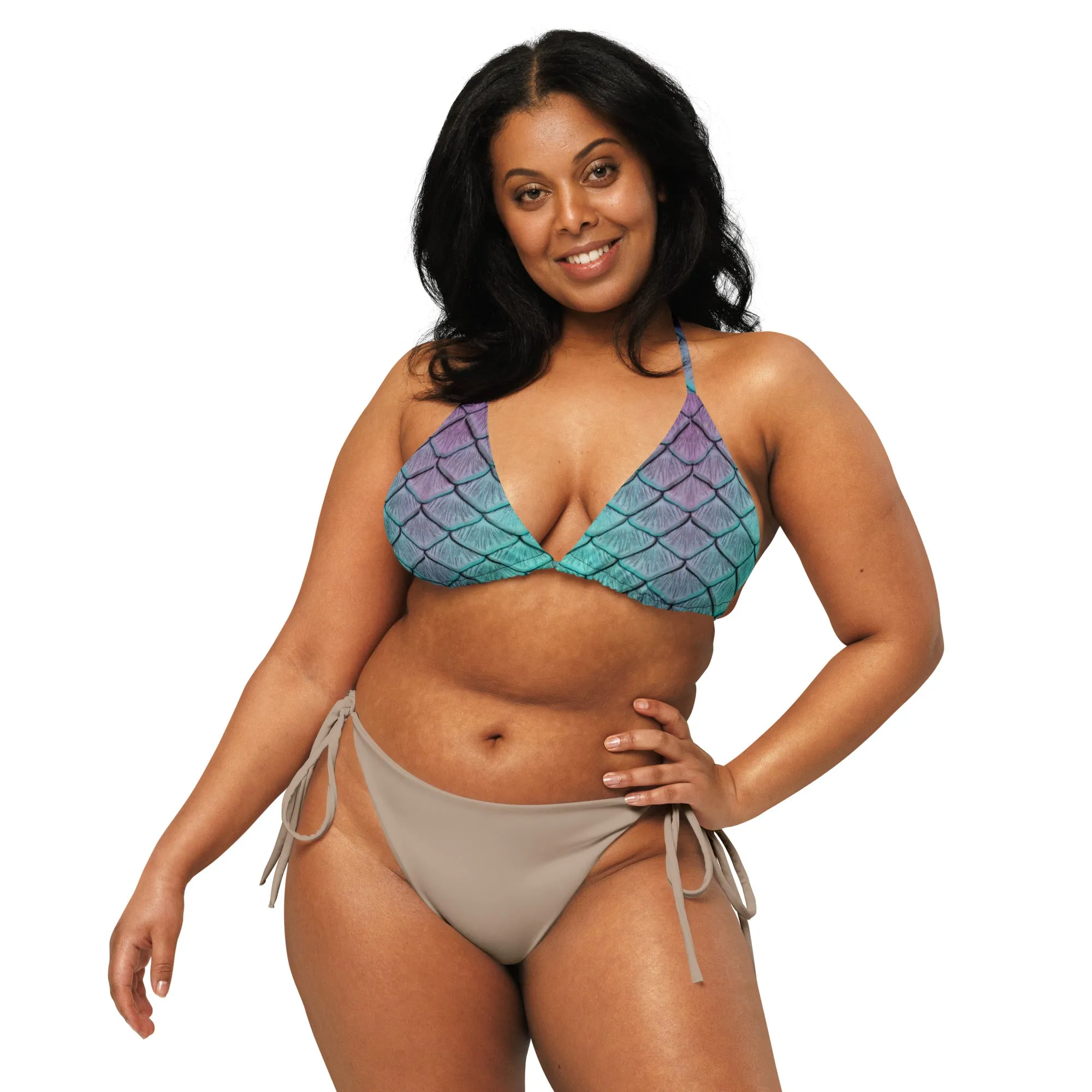 Aqua Fairy Recycled String Bikini Top