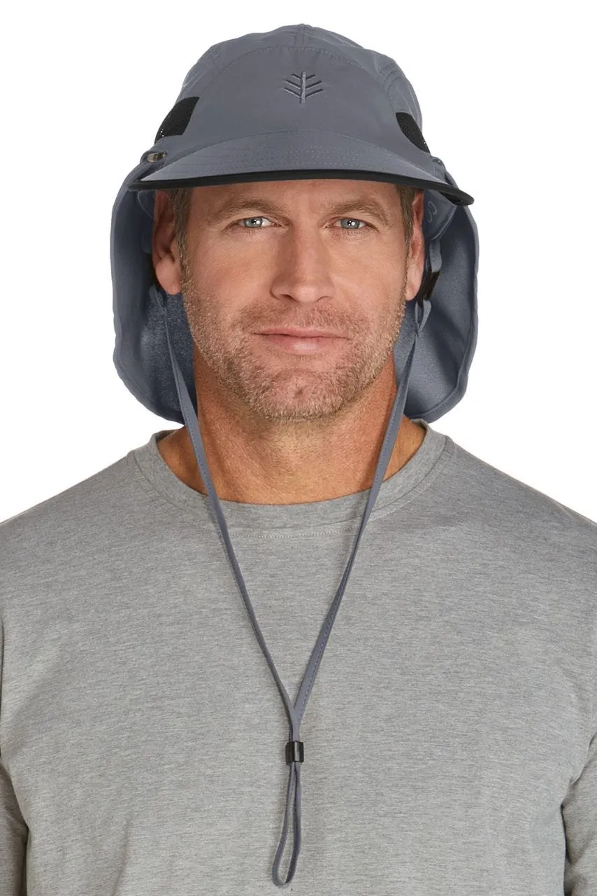 Caleb Convertible Fishing Cap  |  Carbon/Black