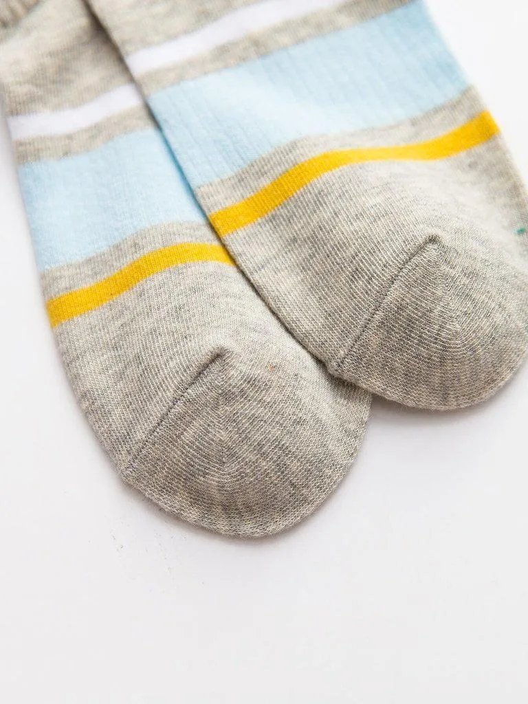 Color Block Invisible Socks 5Pairs