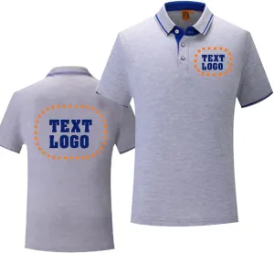 Custom Men's Women's Novelty Polo Shirts Add Your Own Text Logo Design Workwear Personalized Tshirt Teamshirt