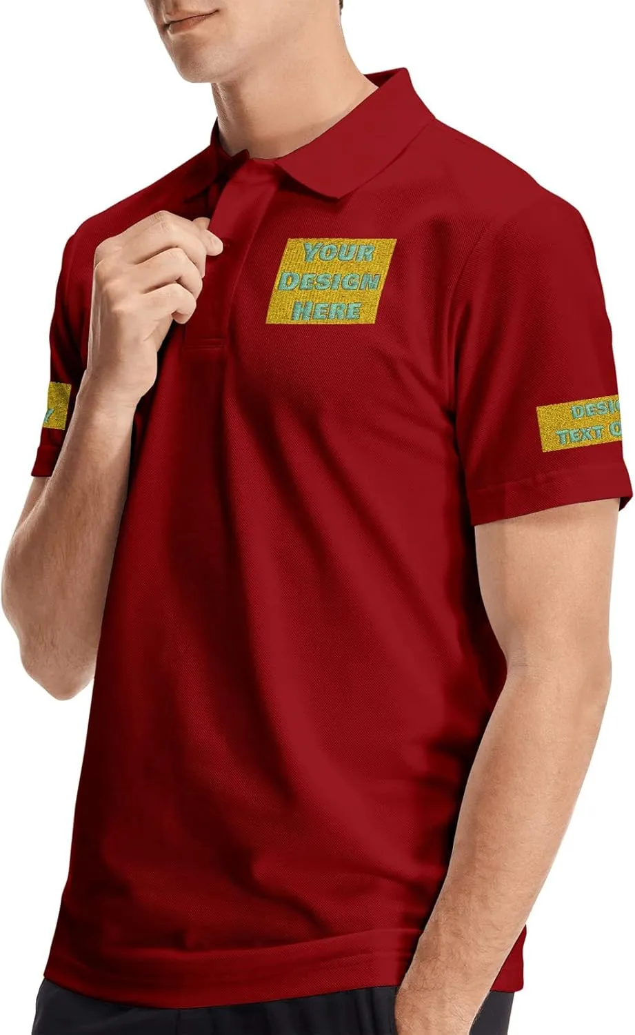Custom Polo Shirts Design Your Own Logo Photo Name Customized for Men Company Polos Personalized Golf Tshirts S-4XL