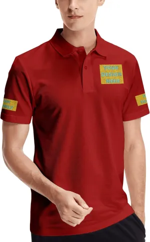 Custom Polo Shirts Design Your Own Logo Photo Name Customized for Men Company Polos Personalized Golf Tshirts S-4XL