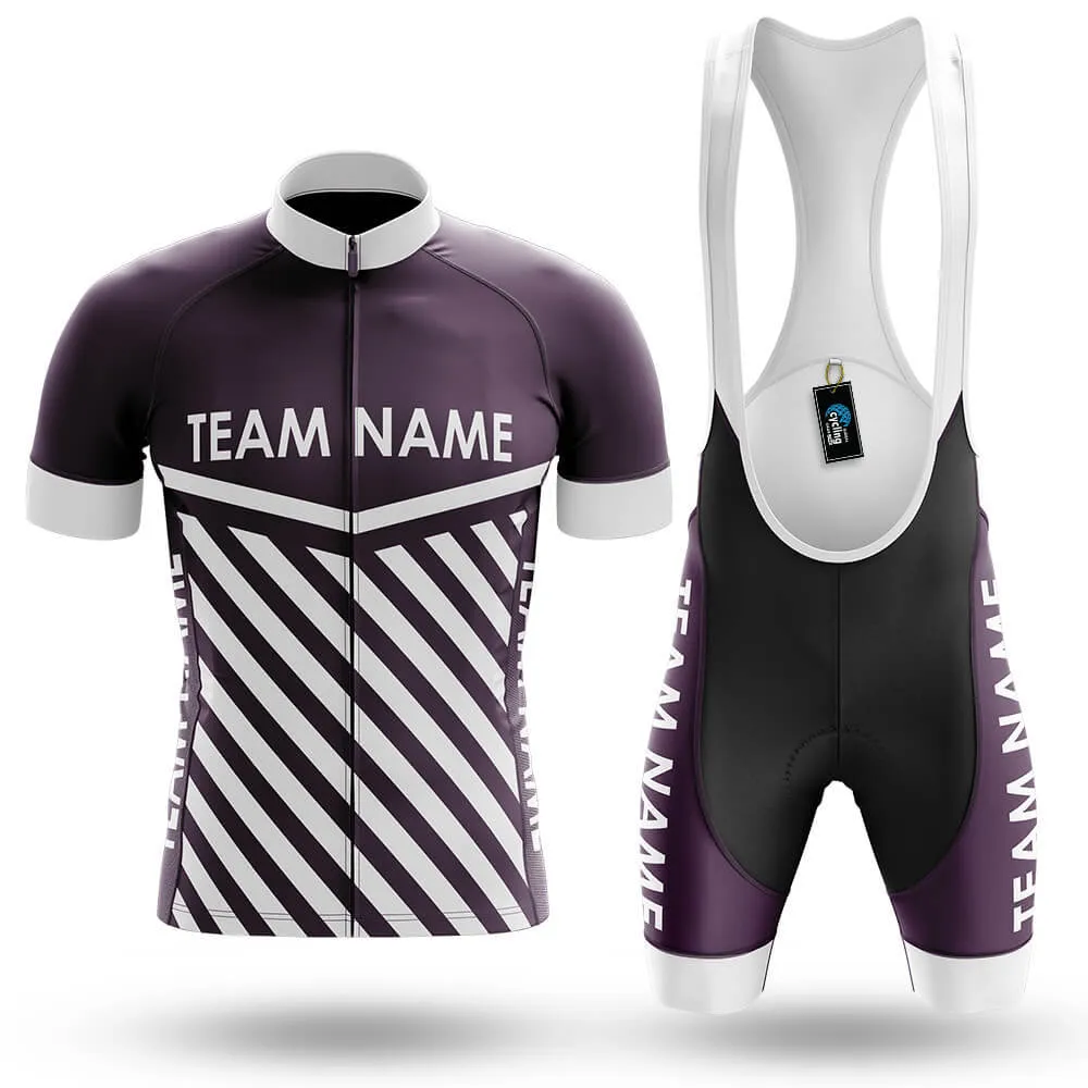 Custom Team Name M3 Dark Purple - Men's Cycling Kit