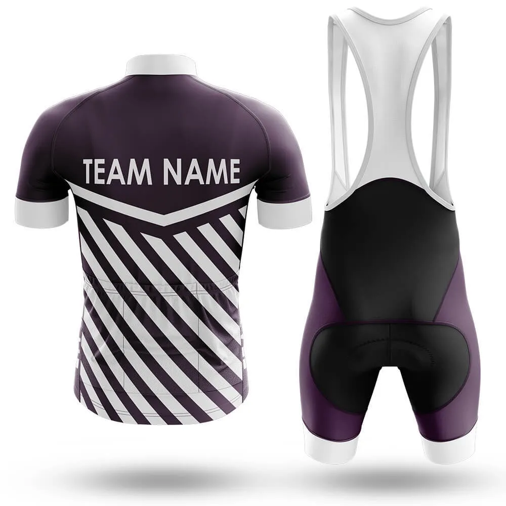 Custom Team Name M3 Dark Purple - Men's Cycling Kit