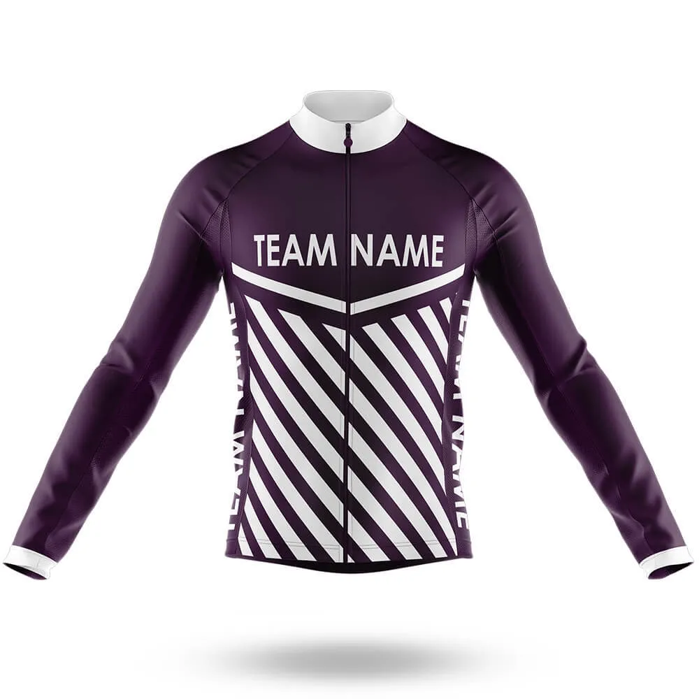 Custom Team Name M3 Dark Purple - Men's Cycling Kit