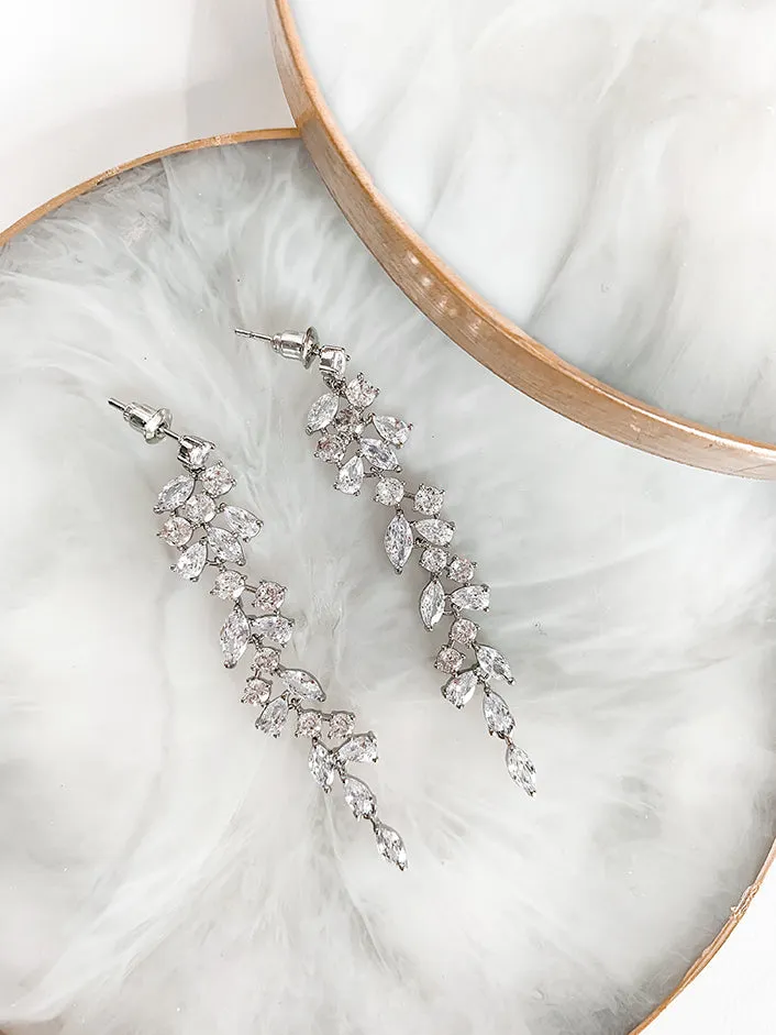 Emma - Crystal Drop Earrings