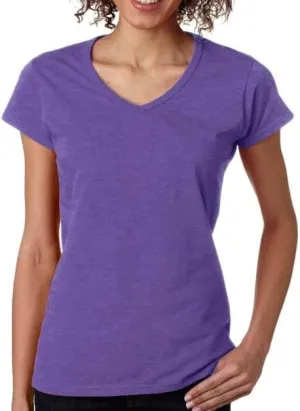 Gildan Women's Heavy Cotton V-Neck T-Shirt, 2-Pack