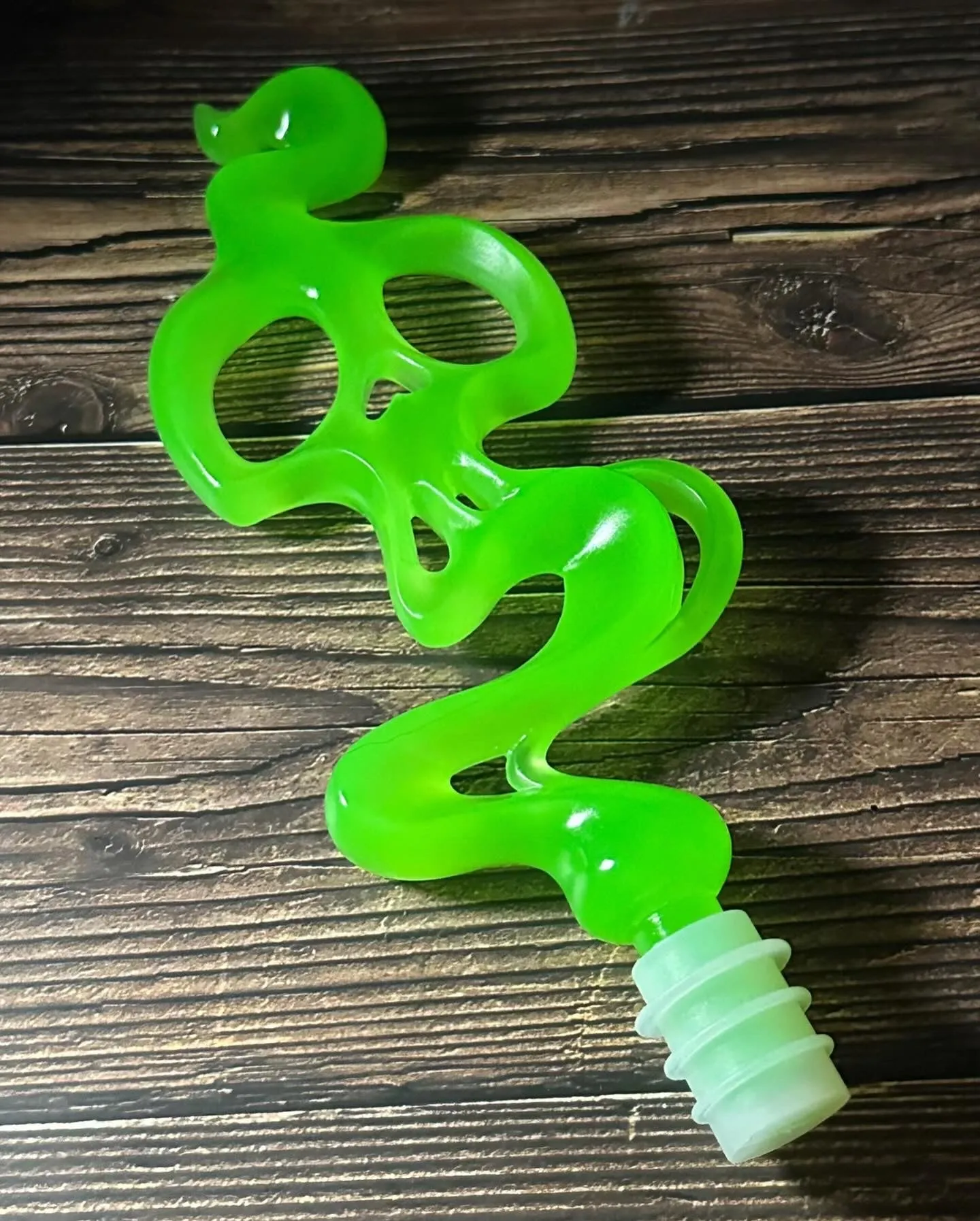GREEN SKULL TOXIC TONIC BOTTLE TOPPER by Saint Monday Studio