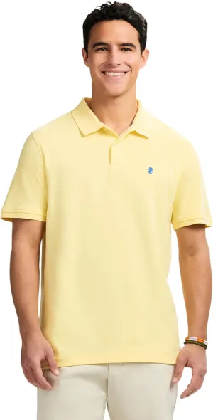 IZOD Men's Short Sleeve Interlock Polo Shirt