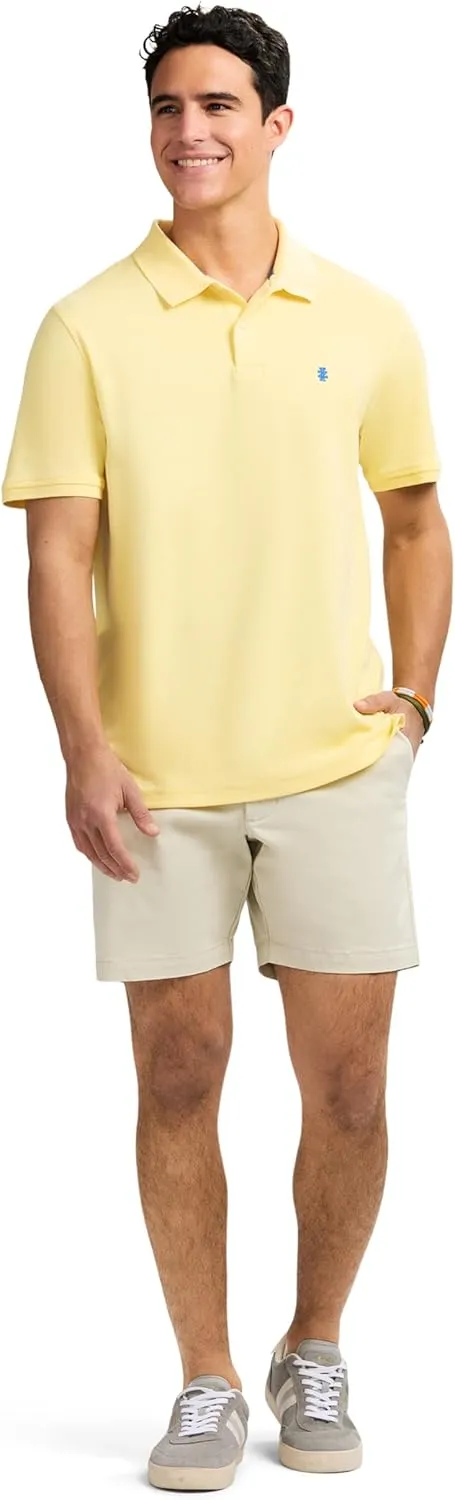 IZOD Men's Short Sleeve Interlock Polo Shirt