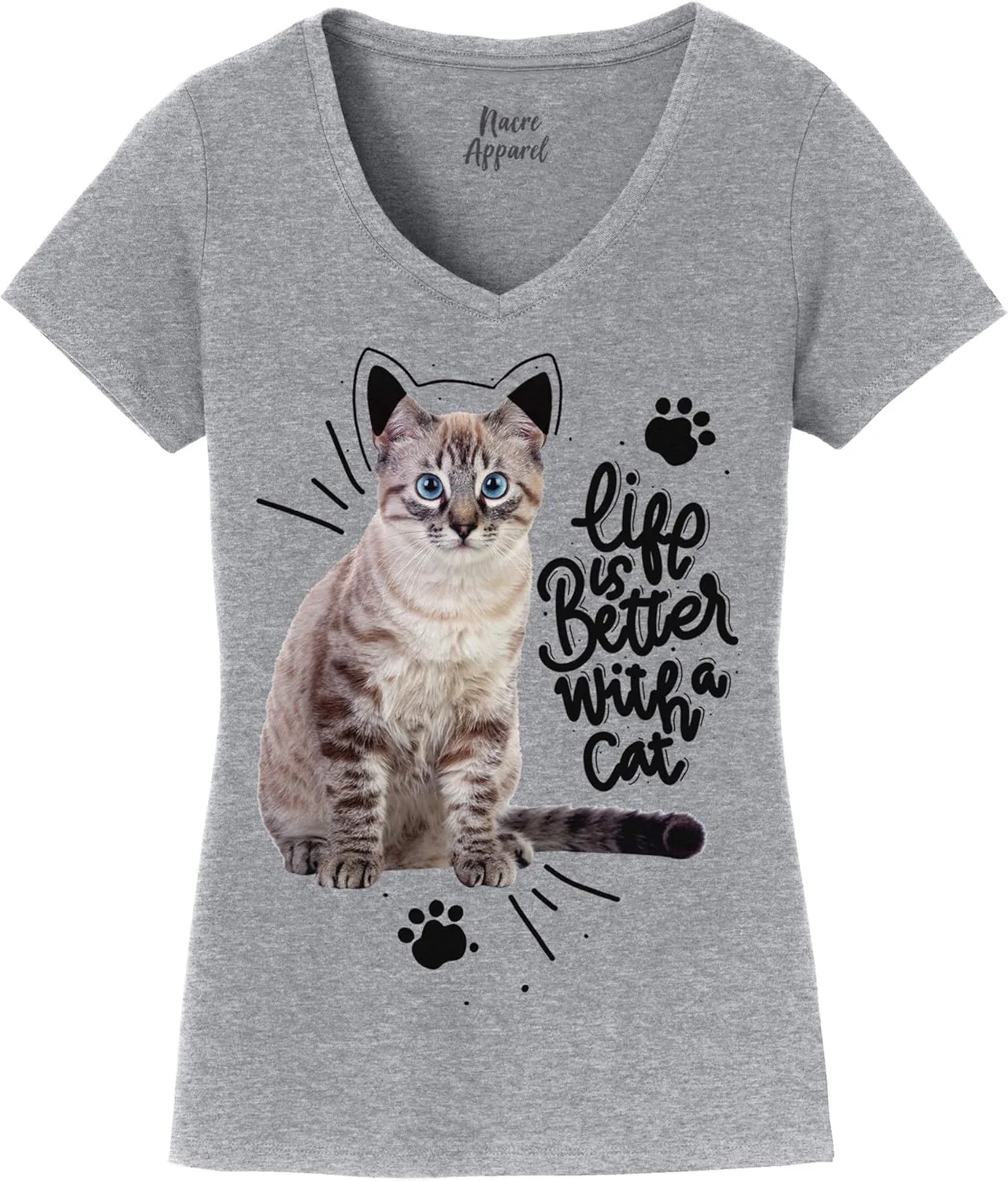 Personalized T-Shirts for Women Design Your Own Add Picture Photo Text Front Back Side Custom V Neck Shirts
