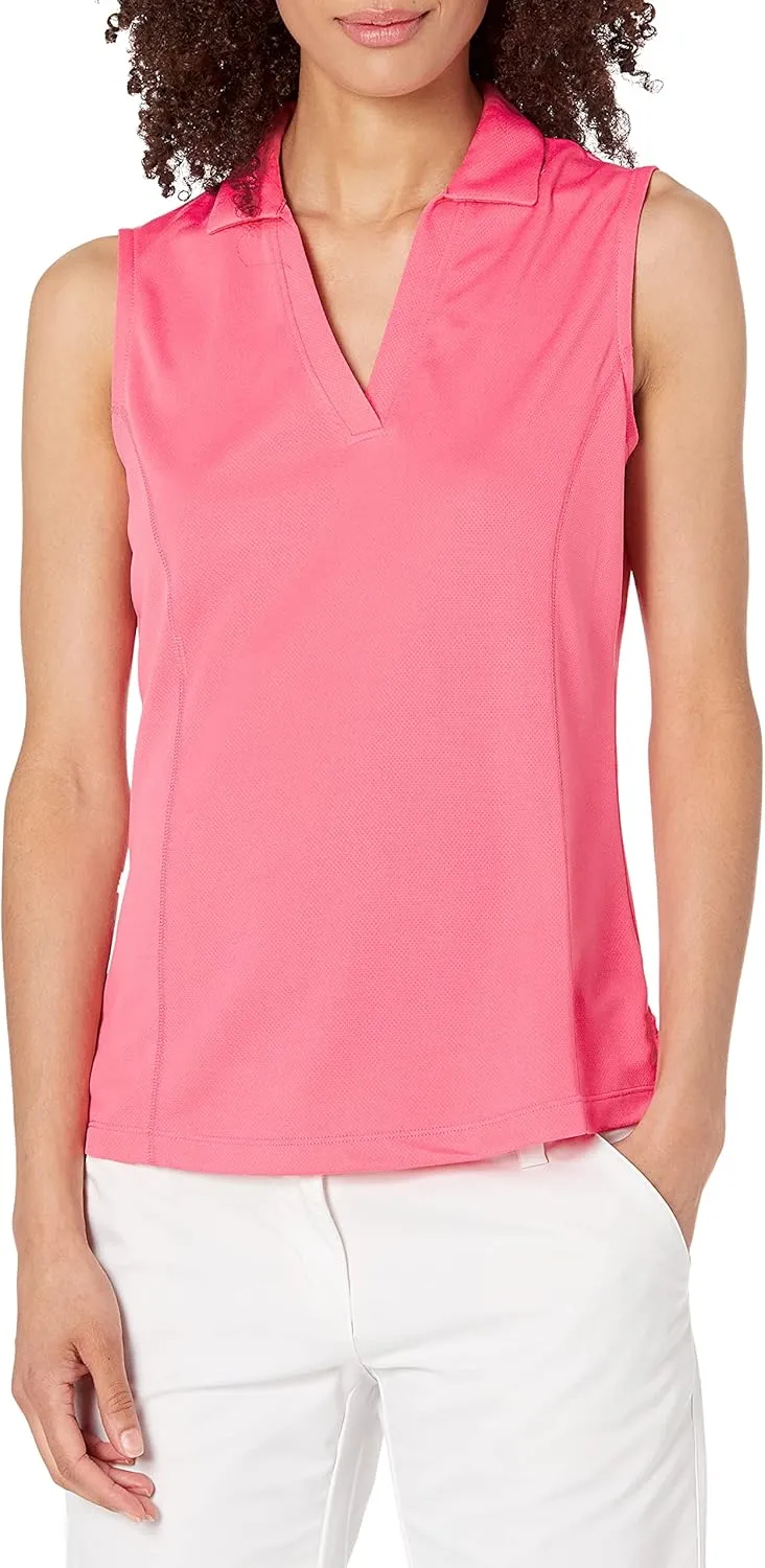 PGA TOUR Women's Airflux Sleeveless Golf Polo Shirt