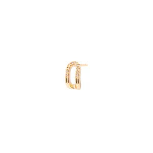 "Beluga" Oblong Diamond Earring