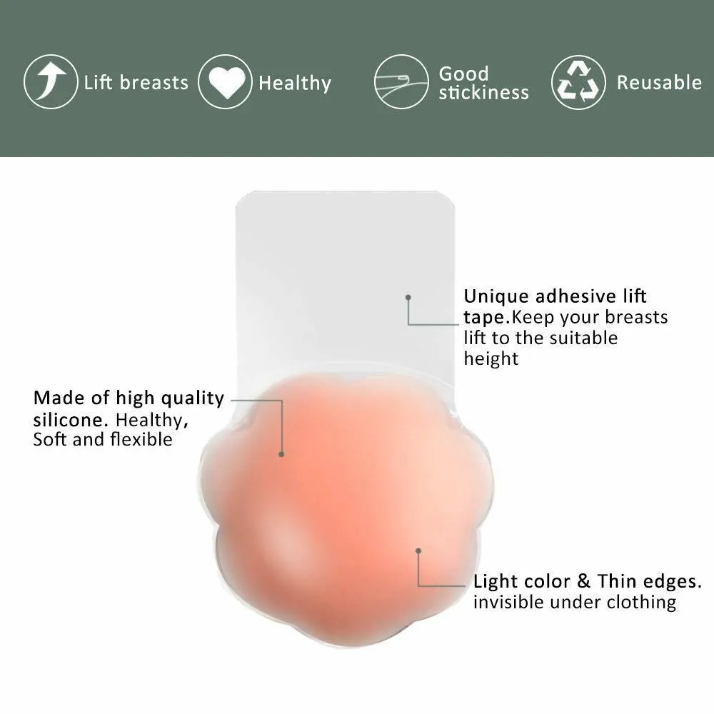 Reusable Adhesive Silicone Nipple Covers
