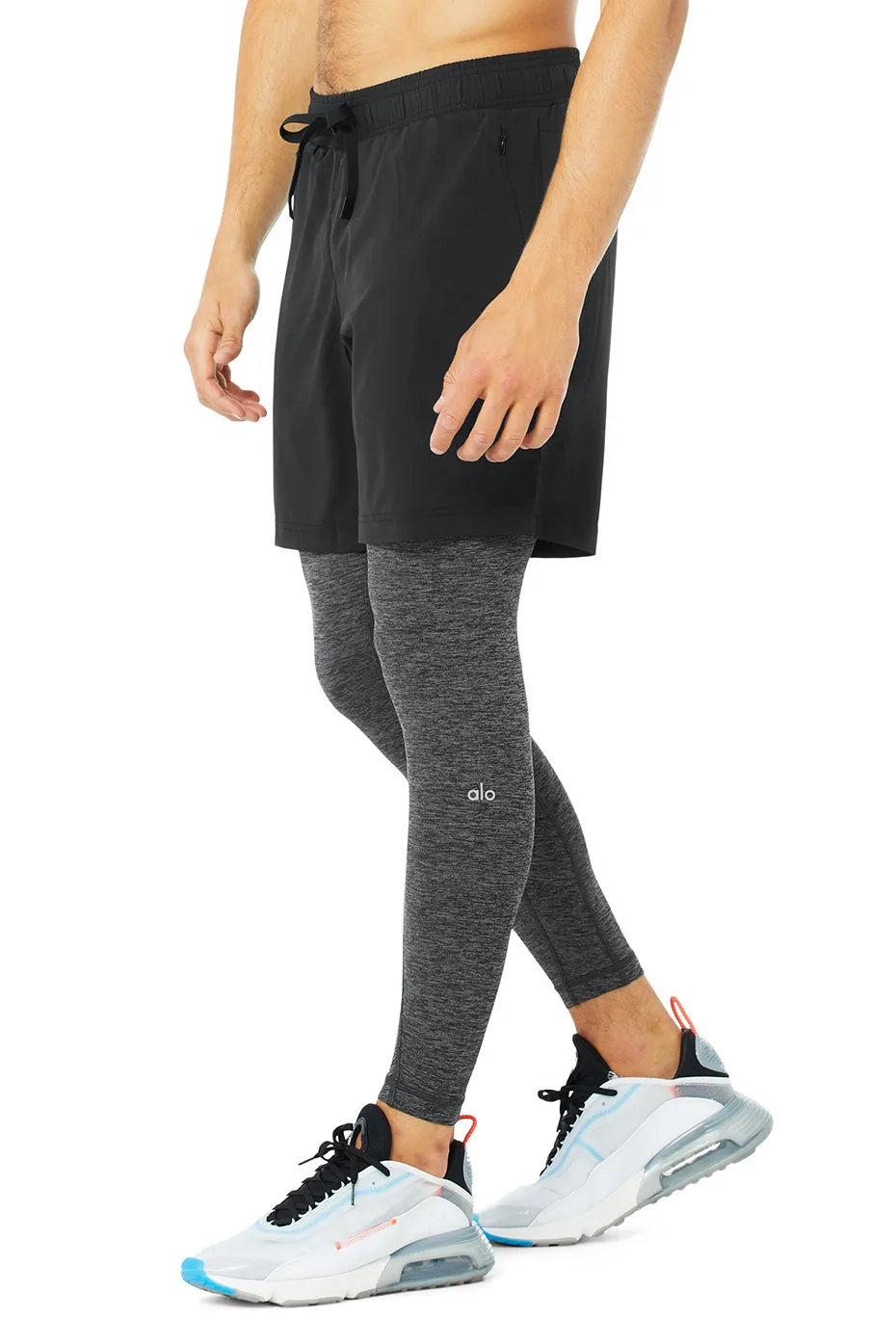Stability 2-In-1 Pant - Black/Dark Grey Marl