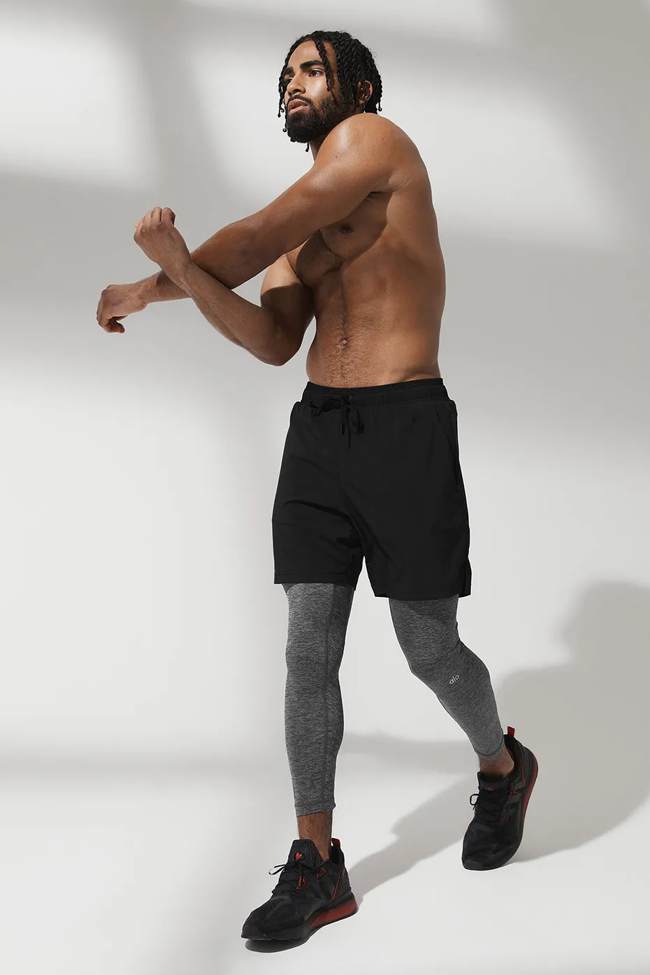 Stability 2-In-1 Pant - Black/Dark Grey Marl