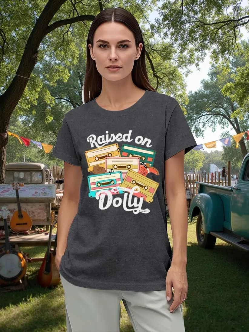 Women Country Music Shirts Summer Nashville Country T-Shirt Vintage 80s Cassette Tape Tee Tops