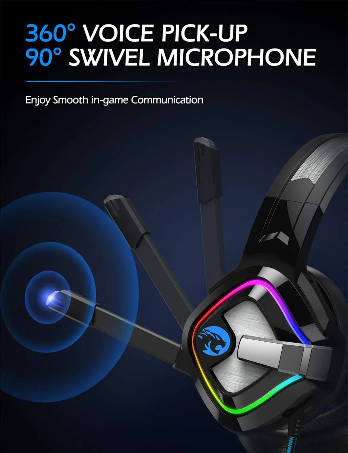 ZIUMIER Gaming Headset for PC, PS4, PS5, Xbox One, Xbox Series S/X, Switch, Noise Canceling Microphone, Stereo Surround Sound, 3.5mm Wired Gaming Headphones