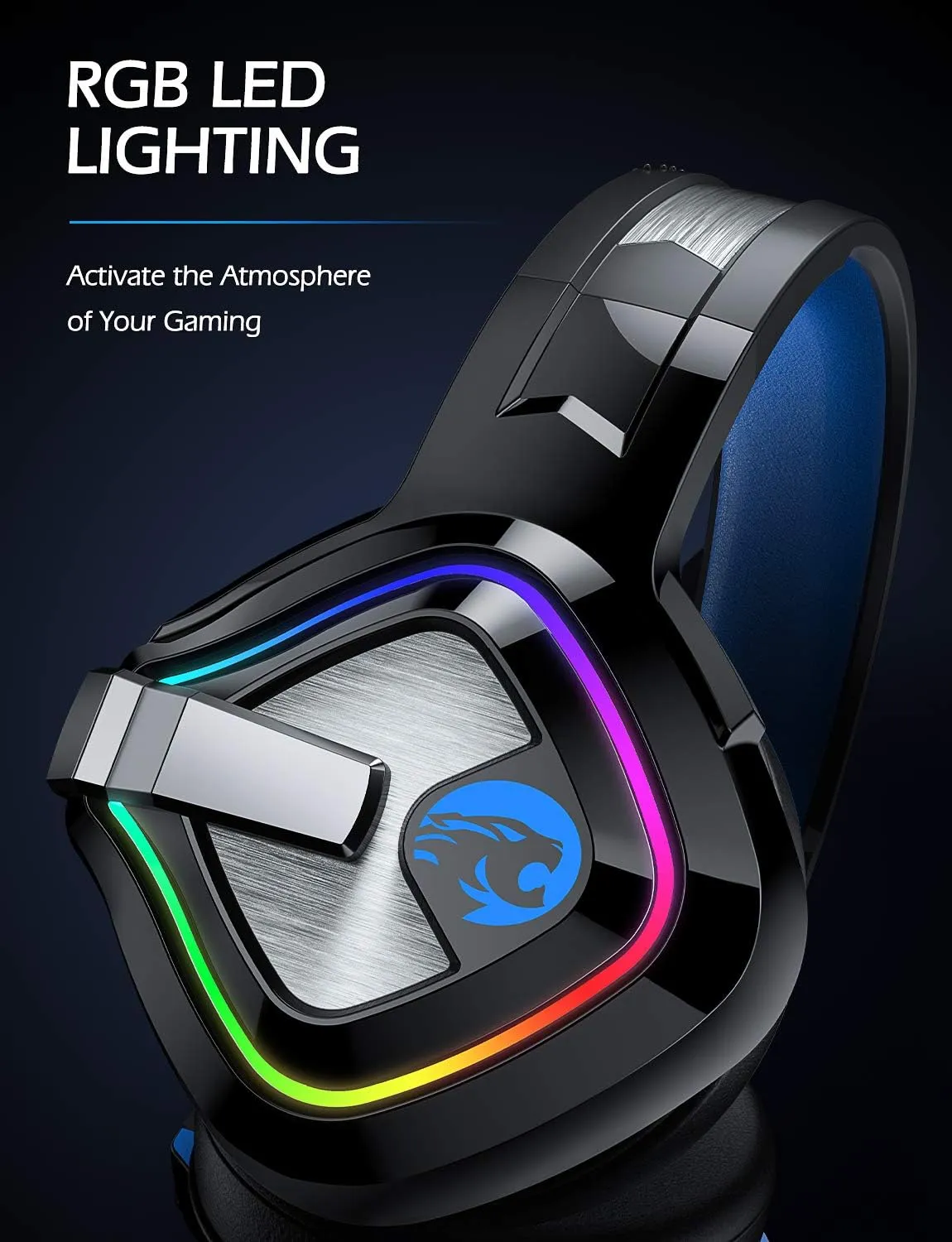 ZIUMIER Gaming Headset for PC, PS4, PS5, Xbox One, Xbox Series S/X, Switch, Noise Canceling Microphone, Stereo Surround Sound, 3.5mm Wired Gaming Headphones