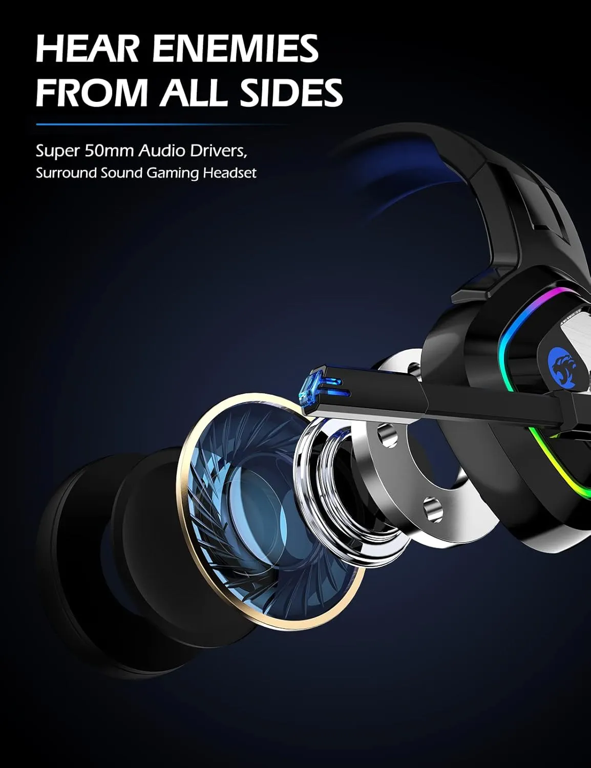 ZIUMIER Gaming Headset for PC, PS4, PS5, Xbox One, Xbox Series S/X, Switch, Noise Canceling Microphone, Stereo Surround Sound, 3.5mm Wired Gaming Headphones